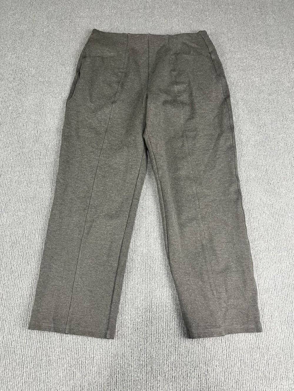 Old Navy Womens Gray Extra High-Waist Straight-Leg Pants Size M